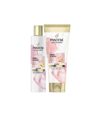 Pantene Sulfate-Free Volumizing Shampoo Biotin & Rose Water 225ml + Hair Care Conditioner 275ml - Buy Online on GoSupps.com