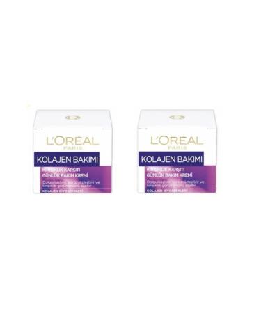 L'Oreal Paris Collagen Care Anti-Wrinkle Daily Care Cream 2x50ml
