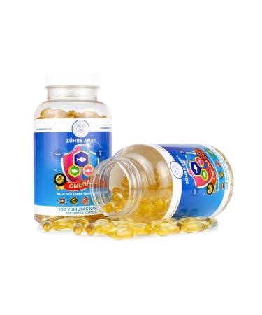 Z hre Ana Omega 3 Fish Oil - 200 Capsules (1300 Mg) - Buy Online on GoSupps.com