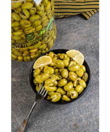 NEF SSO ANTEP STYLE Nizip Cracked Pitted Green Olives 4500 Cc Can - Buy Online on GoSupps.com