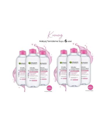 Garnier Micellar Perfect Make-Up Remover Water 400 ml X 6 Pieces - 1 Box