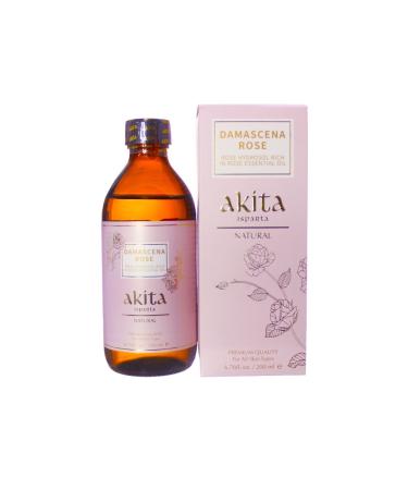 Akita 100% Natural Rose Water Without Oil Glass Bottle 200ml