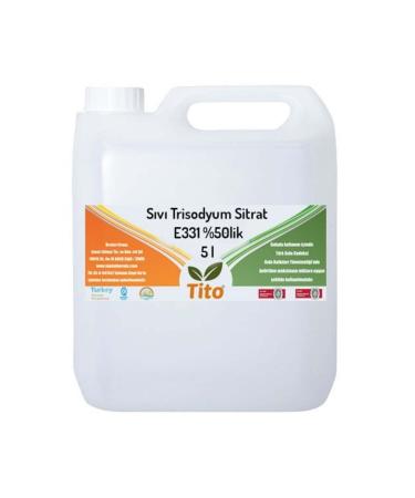 Tito Liquid Trisodium Citrate E331 Plik 5 Liter