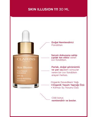 Clarins Skin Illusion 111 30 ml Natural Moisturizing Foundation