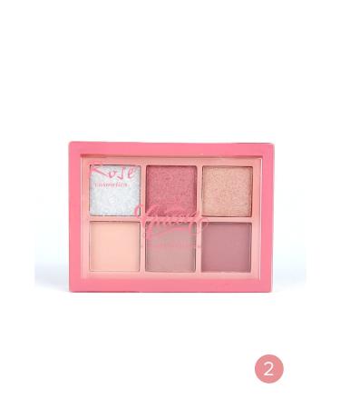 Roesia Rose Cosmetics Queen Mini Color 6 Eyeshadow Palette