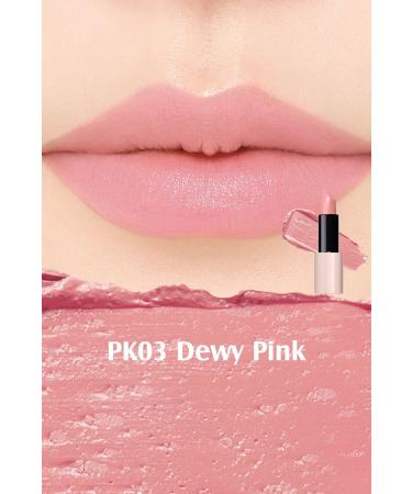 The Saem Kissholic Lipstick Intense / Intense Pigmented Shiny Long-Lasting Lipstick Pk03 Dewy Pink - Buy Online on GoSupps.com