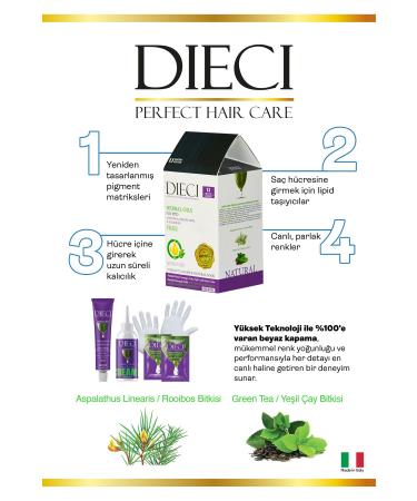 Dieci Ammonia Free Kit Hair Dye 4.0 Medium Brown - Buy Online on GoSupps.com
