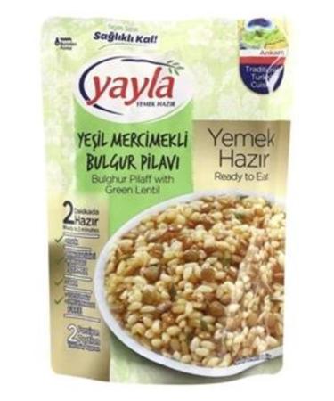 Yayla Bakliyat Yayla Gurme Green Lentil Bulgur Pilaf 250 Gr. (2 pieces)