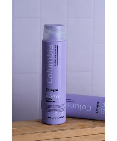 Columbia Salt-Free Collagen & Biotin Extra Volume & Plumping Shampoo 400 ml - Buy Online on GoSupps.com