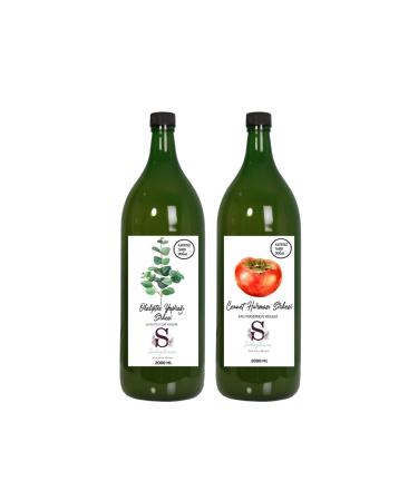 Suheylaana Natural Eucalyptus Leaf Vinegar 2000 ml and Persimmon Vinegar 2000 ml