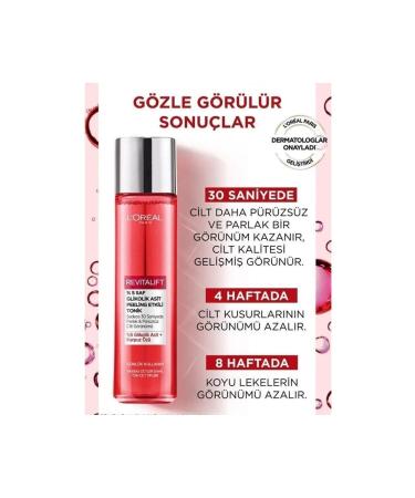 L'Oreal Paris ( CLAY MASK GIFT ) Loreal Paris Revitalift Peeling Effect Tonic 180ml ( 1 PIECE ) - Buy Online on GoSupps.com
