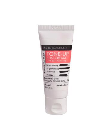 DERMA FACTORY Tone Equalizing Pink Tone Calamine Vegan Sun Cream Derma Factory Tone Up Sun Cream 30 GR