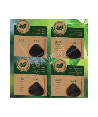 BioMagic Bio Magic Ammonia Free Hair Dye 4.00 Brown X 4 Pcs & 20 Vol. Oxidant 4 Pcs - Buy Online on GoSupps.com