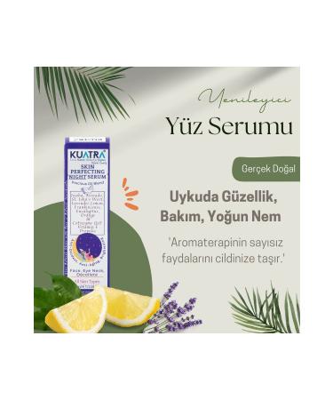 Kuatra Skin Perfecting Night Serum (NATURAL INGREDIENTS ANTI-AGING ANTI-SPOT IDEAL SKIN APPEARANCE) - Buy Online on GoSupps.com