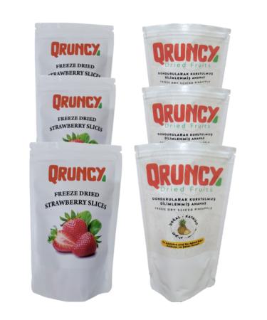 Qruncy Favorite 2' Lim (3 PACKS STRAWBERRY & 3 PACKS PINEAPPLE)