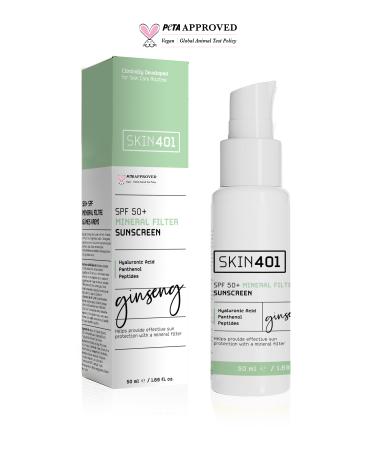 Skin401 SPF50+ Mineral Filter Sunscreen 50 ml (Launch Special Price)