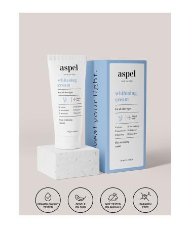 Aspel Anti-Stain and Tone Equalizing Skin Whitening Cream 50 ml - Buy Online on GoSupps.com