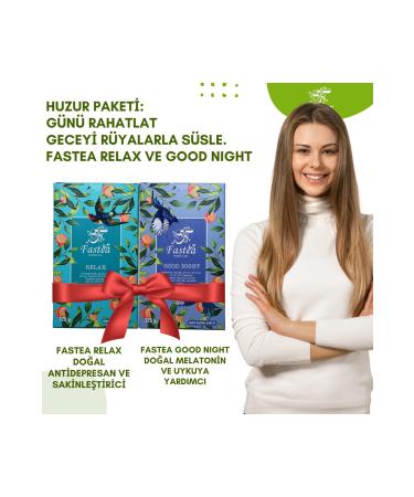 FASTEA Peace Package: Relax the Day Decorate the Night with Dreams Fastea Relax and Good Night Herbal Tea Set