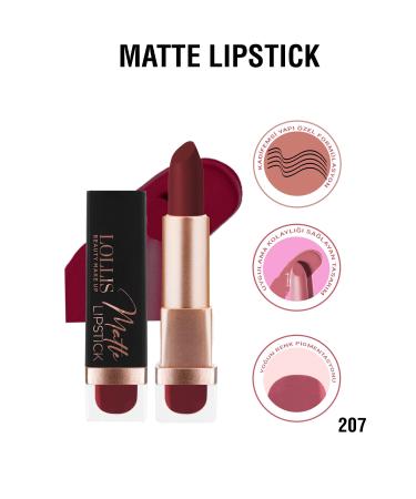 Lollis Matte Lipstick 207 / Matte Lipstick 207