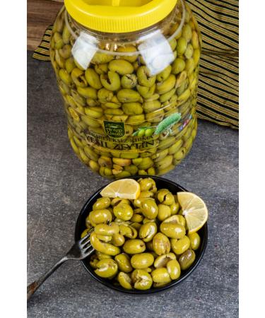 NEF SSO ANTEP STYLE Nizip Cracked Pitted Green Olives 4500 Cc Can - Buy Online on GoSupps.com