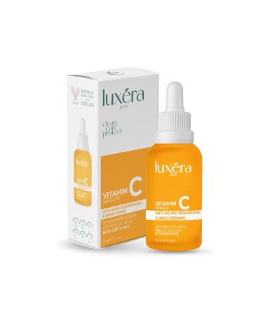 luxera paris Anti-Spot Brightening Vegan Vitamin C Serum (Ascorbic Acid Ferulic Acid) 30 ml - Buy Online on GoSupps.com