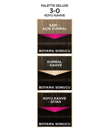 Palette Deluxe Hair Dye No: 3.0 Dark Brown - Buy Online on GoSupps.com