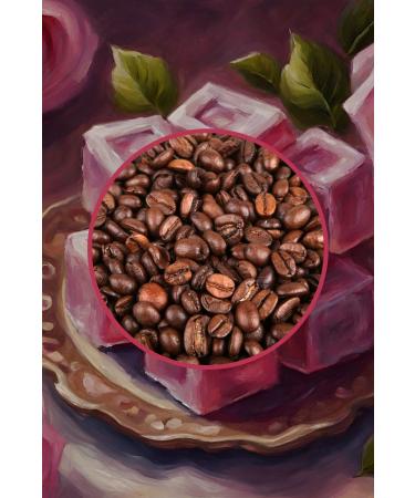 Mim and More Decaf Rose Turkish Delight Coffee Decaffeinated Rose Turkish Delight Flavored Coffee Beans 200 Gr - Buy Online on GoSupps.com