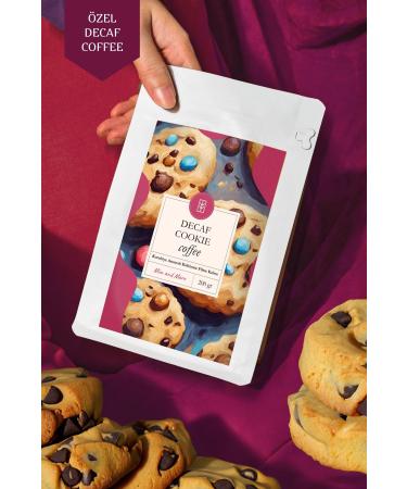 Mim and More Decaf Cookie Coffee Decaffeinated Cookie Flavored Coffee Beans 200 Gr