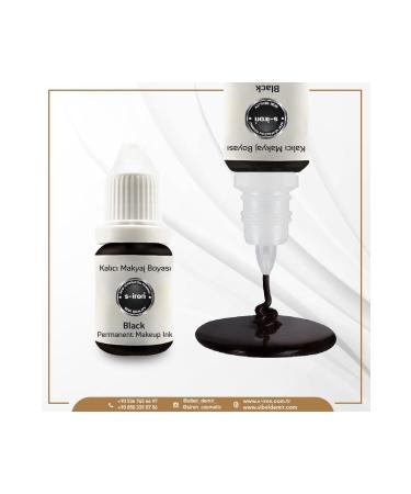 S-IRON COSMETIC Permanent Make-up Eyeliner Paint Black 12 ml
