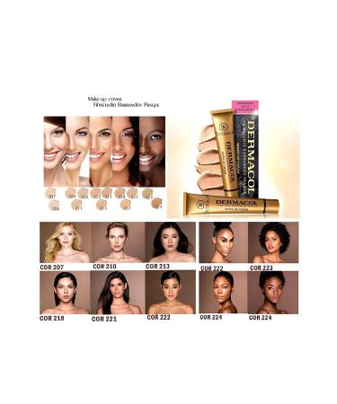 Dermacol Make Up Cover Foundation-207 Long-Lasting Waterproof Full Coverage Liquid Foundation - Buy Online on GoSupps.com