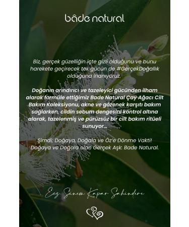 Bade Natural Tea Tree Anti-Acne and Pore Tightening Purifying Face Balm 50 ml - Buy Online on GoSupps.com