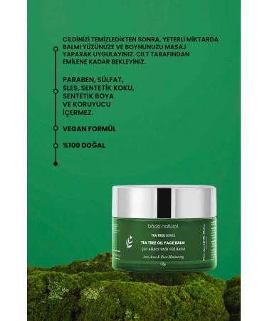 Bade Natural Tea Tree Anti-Acne and Pore Tightening Purifying Face Balm 50 ml - Buy Online on GoSupps.com