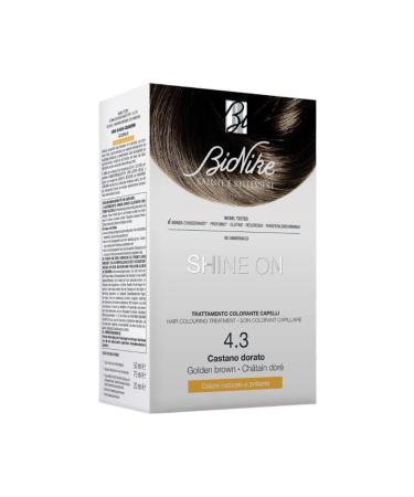 BioNike Shine On Hair Coloring Treatment No: 4.3 Golden Brown