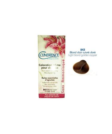 Clinerience Natural Hair Dye 843 - Light Blonde Golden Copper