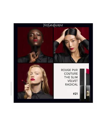 Yves Saint Laurent The Slim Velvet Radical - Velvet and Comfort Lipstick - Buy Online on GoSupps.com