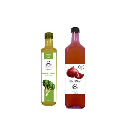 S heylaana Natural Broccoli Vinegar 500 ml and Pomegranate Vinegar 1000 ml
