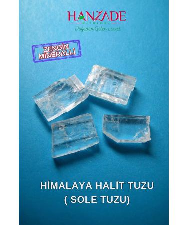 Hanzade Herbal Halite Salt Sole Salt 1 KG Transparent Clear Crystal Himalayan Halite Sole Salt - Buy Online on GoSupps.com