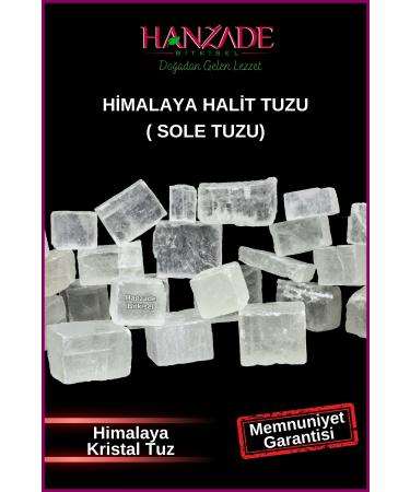 Hanzade Herbal Halite Salt Sole Salt 1 KG Transparent Clear Crystal Himalayan Halite Sole Salt - Buy Online on GoSupps.com