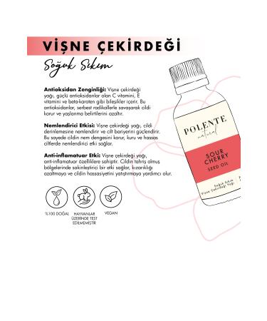 Polente Natural Cherry Kernel Oil - Cold Pressed 30 ml - Buy Online on GoSupps.com