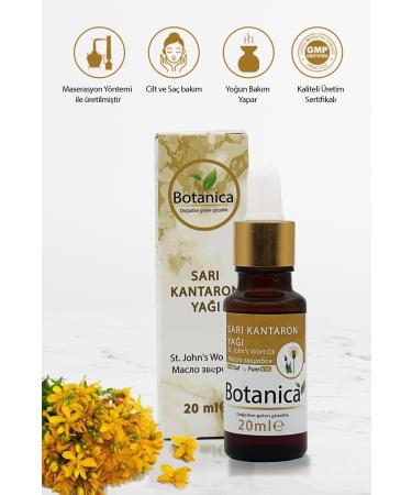 botanica St. John's Wort Oil - Hypericum Perforatum - ( Hair and Skin Care ) Wound - Burnt St. John's Wort Oil 20 ml