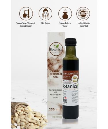 botanica Pumpkin Seed Oil - Cucurbita Pepo - ( Health - Hair and Skin Care ) Pumpkin Seeds Oil 250 ml