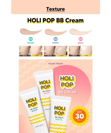 Holika Holika Moisturizing BB Cream Holika Holika Holipop Moist BB Cream SPF 30 /PA++ - Buy Online on GoSupps.com