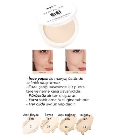 govern Bb Powder Velvet Texture - Extra High Coverage Formula - Color: 01 Very Light White - Buy Online on GoSupps.com