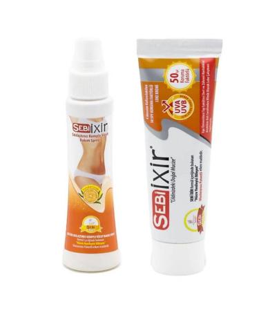Sebipharma Sebi Ixir 50 Spf Sun Protection Double Effect Blemish Cream 50 ml and Sebi Ixir Body Care Spray 100ml