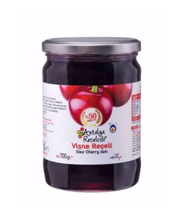 Antalya Jam Maker Sour Cherry Jam 700g Classic Series