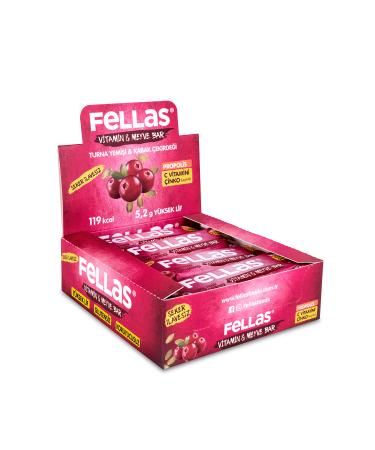 Fellas Vitamin & Fruit Bar - Cranberry and Pumpkin Seeds 35 gr X 12 Pieces