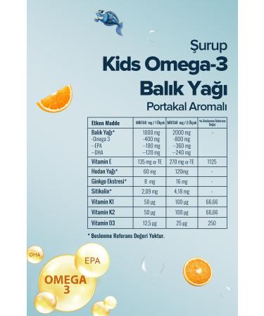 Z hre Ana Kids For Children - Omega 3 Fish Oil Syrup with Vitamin Additives and Orange 150 Ml - Buy Online on GoSupps.com