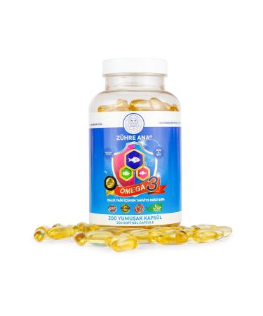 Z hre Ana Omega 3 Fish Oil - 200 Capsules (1300 Mg) - Buy Online on GoSupps.com
