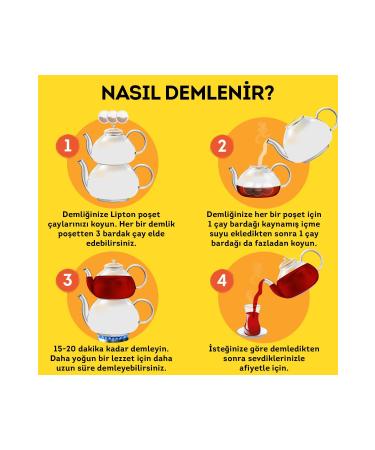 Lipton Yellow Label Teapot Tea Bag 100 Pcs X 4 - Buy Online on GoSupps.com