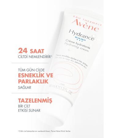 Avene Hydrance RICH Moisturizing Cream for Dry and Very Dry Sensitive Skin that has Lost its Moisture 40 ml - Buy Online on GoSupps.com